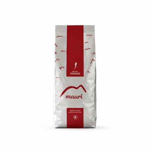 Caffè Mauri da 1 kg su sfondo bianco
